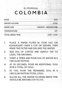 Colombia El Pedregal | Filter Roast