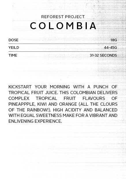Colombia Reforest Project | Espresso roast