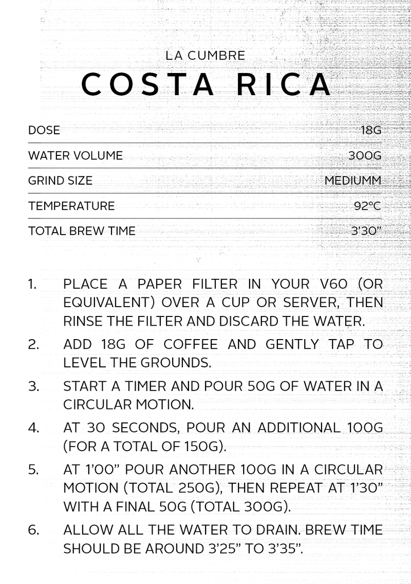 Costa Rica La Cumbre | Filter Roast