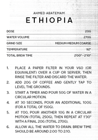 Ethiopia Ahmed Abatemam | Filter Roast