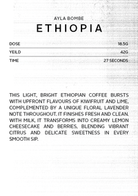 Ethiopia Ayla Bombe | Espresso roast