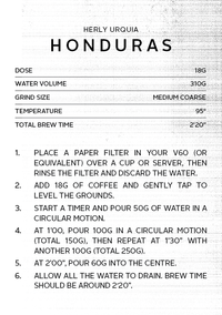 Honduras Herly Urquia | Filter Roast