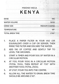 Kenya Mwendi Wega | Filter Roast