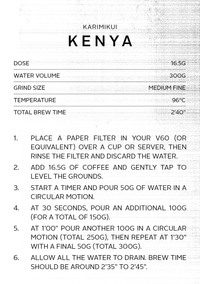 Kenya Karimikui | Filter Roast
