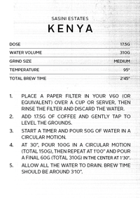 Kenya Sasini Estates | Filter Roast
