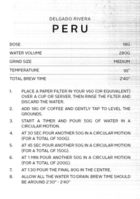 Peru Francisco Delgado Rivera | Filter Roast